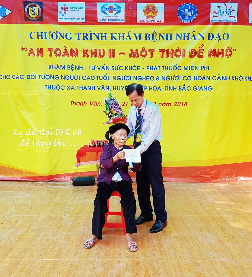 Chương trình thiện nguyện “An toàn khu II – Một thời để nhớ” khám bệnh nhân đạo, phát thuốc miễn phí tại Thanh Vân, Hiệp Hòa, Bắc Giang ngày 21/10/2018