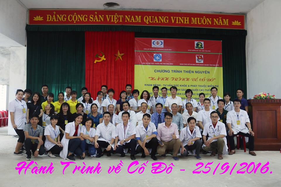 Chương trình thiện nguyện “Hành trình về Cố đô” khám bệnh nhân đạo, phát thuốc miễn phí tại Nho Quan, Ninh Bình ngày 25/9/2016